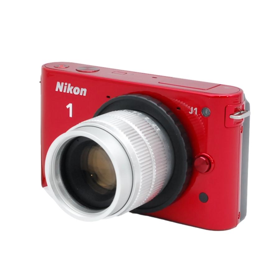 ニコン Nikon 1 J1 MF 35mm F1.7 レンズセット レッド ミラーレス 一眼
