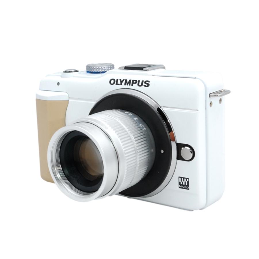 オリンパス OLYMPUS PEN E-PL1 MF 35mm F1.7 レンズセット ホワイト