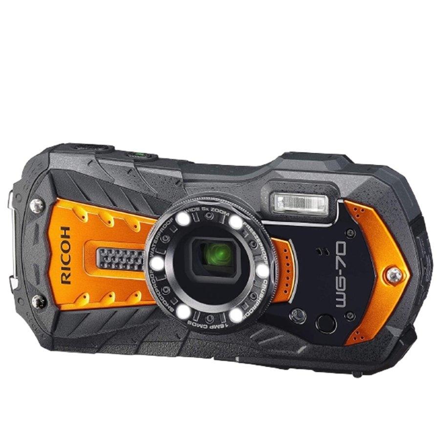 リコー RICOH WG-70 オレンジ 防水 耐衝撃 防塵 耐寒 アウトドアカメラ 