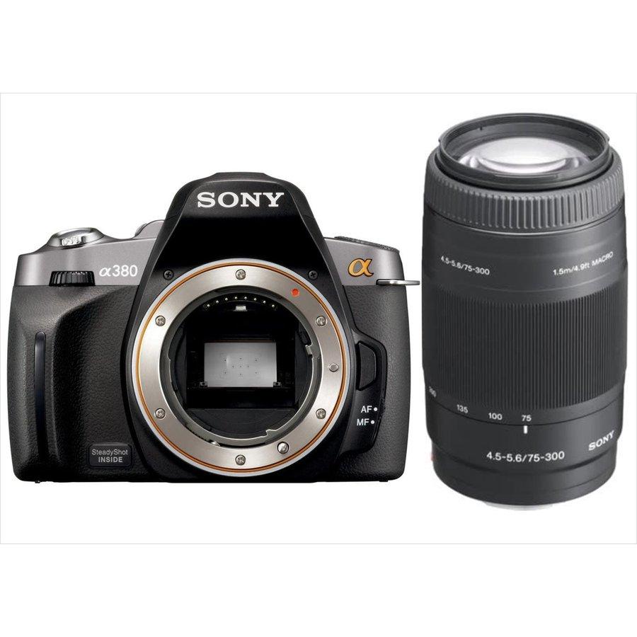 ソニー SONY α380 75300mm 望遠 レンズセット デジタル一眼レフ カメラ 中古 sonya38075300rb