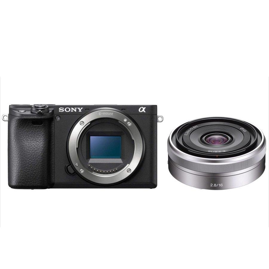 ソニー SONY α6400 ブラックボディ E 16mm 2.8 単焦点 レンズセット 