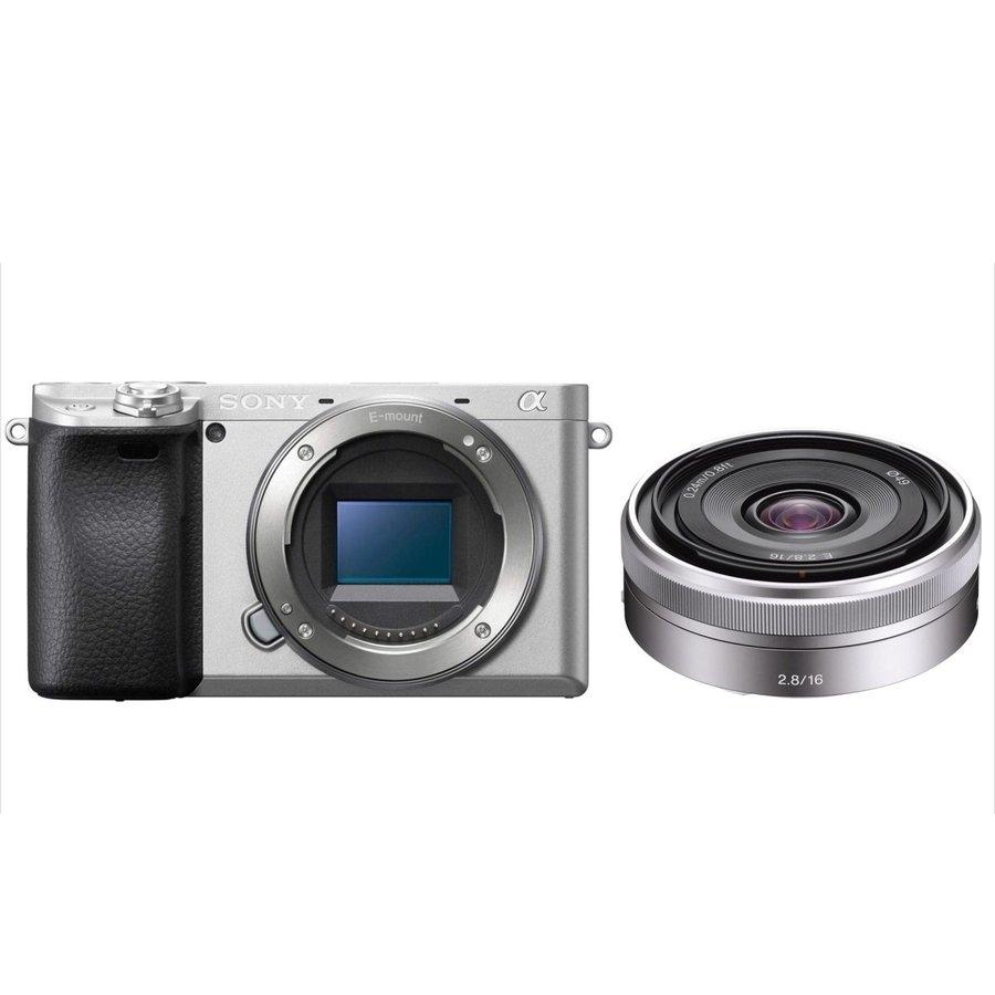 SONY α6000 ミラーレスカメラ パンケーキレンズ付き