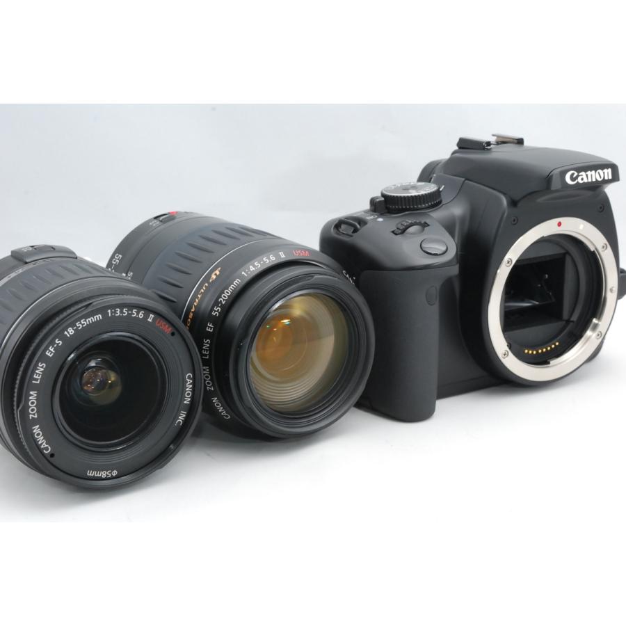 Canon キヤノン EOS kiss Digital X 18-55mm 55-200mm ダブルレンズセット