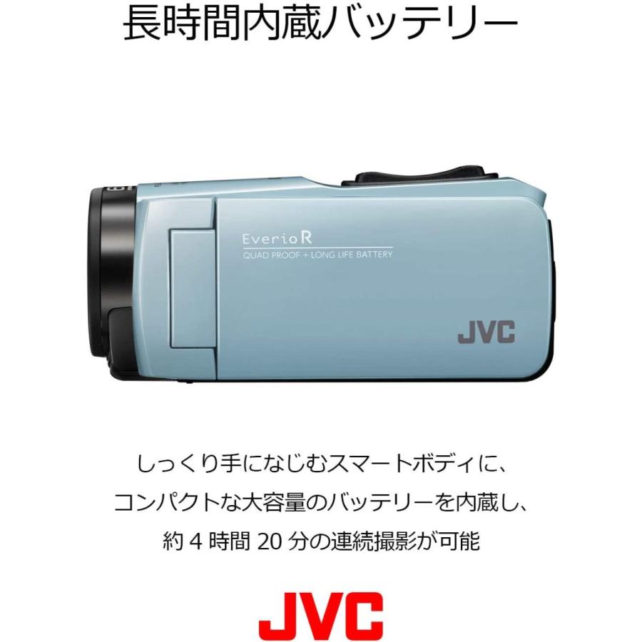 JVC KENWOOD Everio R GZ-RX680-B マットブラック ビデオカメラ Wi-Fi搭載 64GB内蔵メモリ