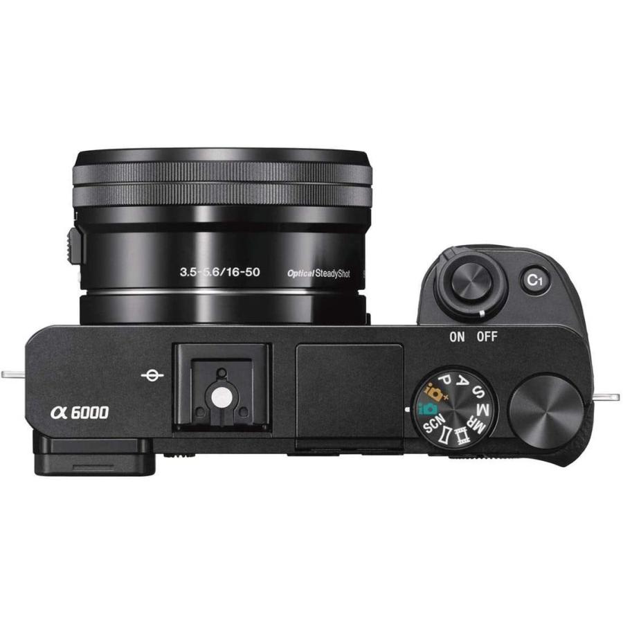 SONY ソニー α6000 レンズキット ブラック Wi-Fi搭載 ミラーレス SONY ソニー α6000 レンズキット ブラック Wi-Fi搭載 ミラーレス