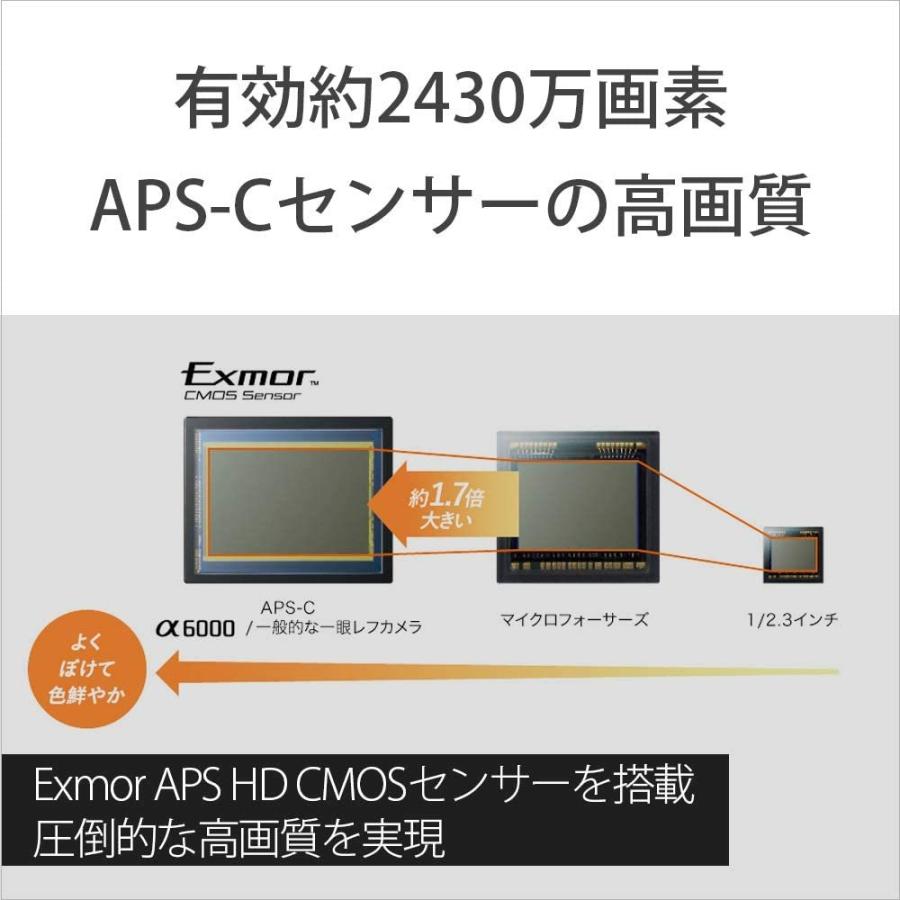 SONY ソニー α6000 レンズキット ブラック Wi-Fi搭載 ミラーレス SONY ソニー α6000 レンズキット ブラック Wi-Fi搭載 ミラーレス