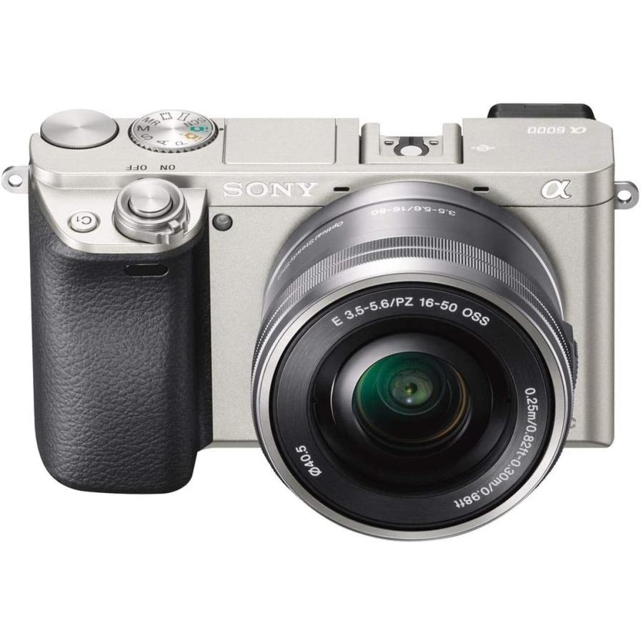 ソニー SONY α6000 アルファ 6000 16-50mm レンズセット シルバー ミラーレス一眼レフ