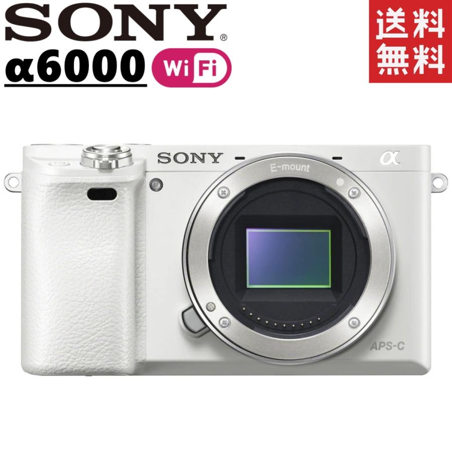 ソニー SONY α6000 ボディ ホワイト Wi-Fi搭載 ミラーレス一眼レフカメラ｜camerart