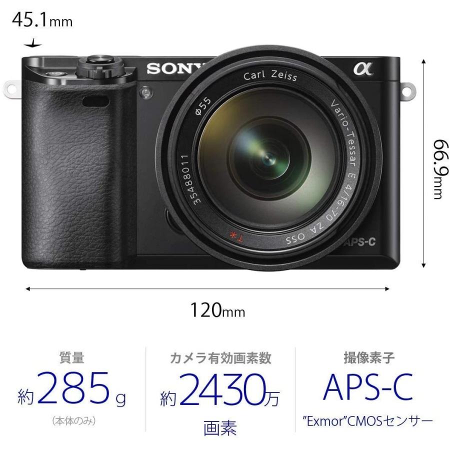 SONY ソニー α6000 ダブルレンズキット ブラック Wi-Fi搭載 SONY ソニー α6000 ダブルレンズキット ブラック Wi-Fi搭載