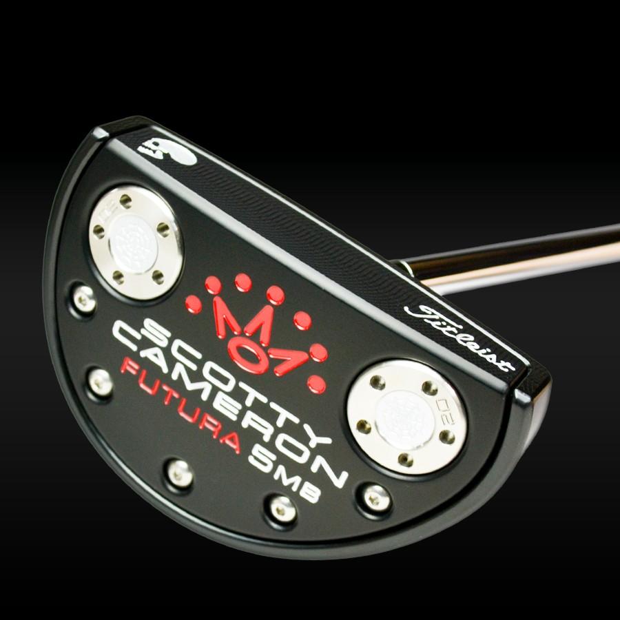 匿名！送料無料！ スコッティキャメロン カスタムパター FUTURA 5MB (Side Face Skull) シルバー&レッド The Art ブラック フィニッシュ 溶接 センターネック 【2459072636】(86145円)