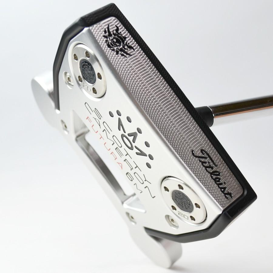 本日価格！！ スコッティキャメロン カスタムパター FUTURA 6M(NEXT) Monster Skull ブラック & シルバー センターシャフト with シャフトリング 【2350939202】(82357円)