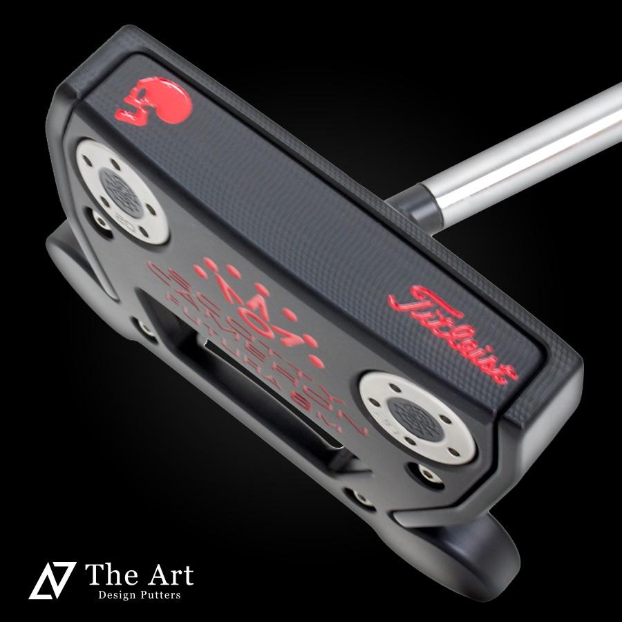 スコッティキャメロン カスタムパター FUTURA 6M [Side Face Skull] Art Black Finish welded center neck Red Ver.(82357円)