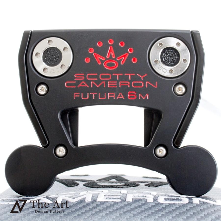 ［即日発送］ スコッティキャメロン カスタムパター FUTURA 6M [Side Face Skull] Art Black Finish welded center neck Red Ver. 【XUR2350934262】(82357円)