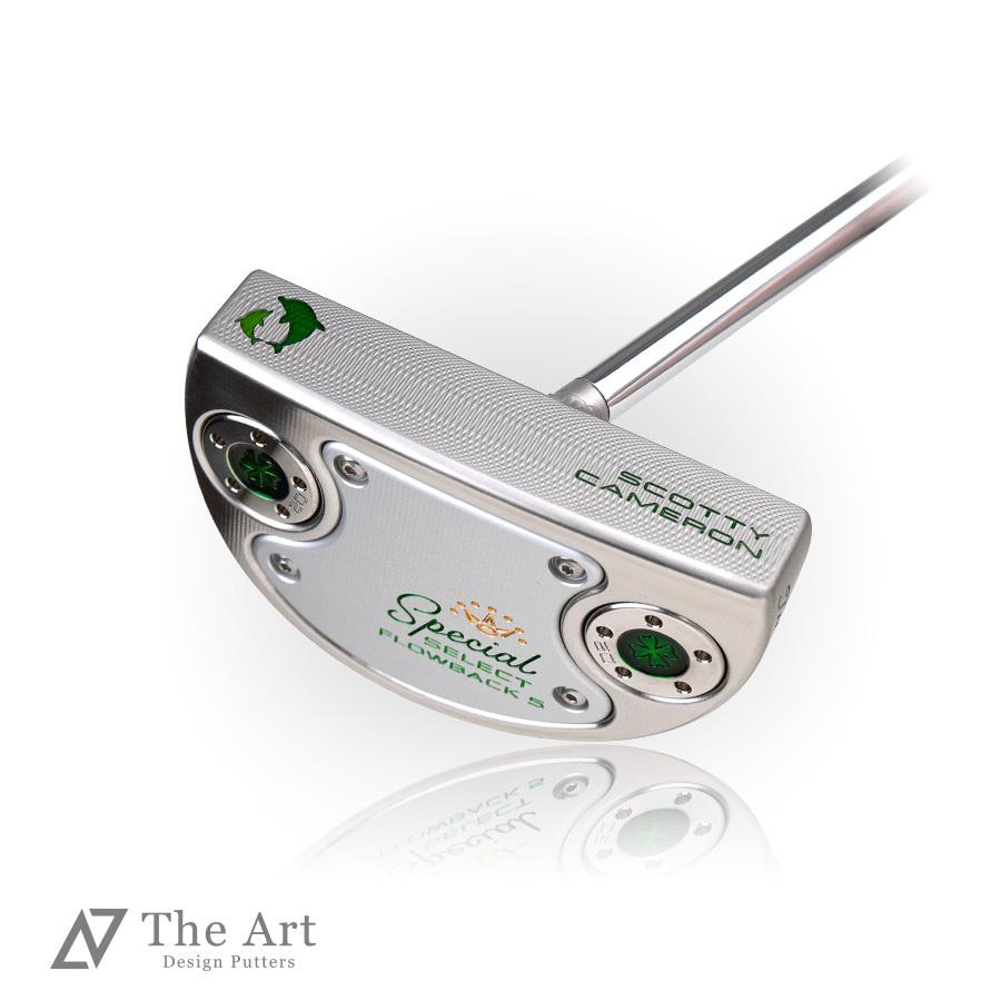 スコッティキャメロン カスタムパター 2020 スペシャルセレクト フローバック5 （Lucky Dolphin）M シルバーミスト センターシャフト 3本フランジライン(156600円)