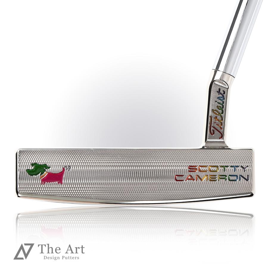 【値下げ⭕️】 スコッティキャメロン カスタムパター 2020 スペシャルセレクト ファストバック1.5 (Happy Dog) ver.S シャインメッキ 3本フランジライン レインボー 【TMF3098911625】(108560円)