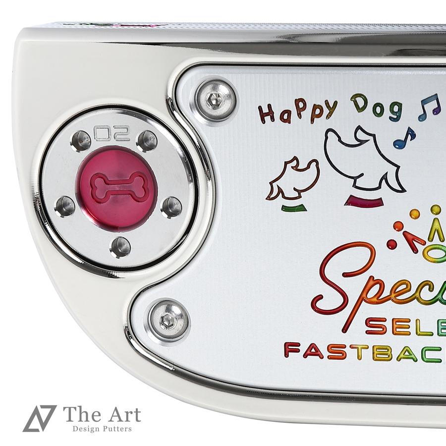 【値下げ⭕️】 スコッティキャメロン カスタムパター 2020 スペシャルセレクト ファストバック1.5 (Happy Dog) ver.S シャインメッキ 3本フランジライン レインボー 【SKC2964175465】(103840円)
