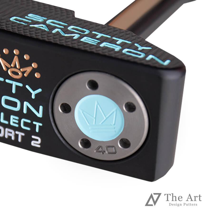 スコッティキャメロン (SCOTTY CAMERON) 2023 スーパーセレクト ニューポート2 [Crown Dog] M アートブラックフィニッシュ スモークシャフト｜cameron-himawari｜09