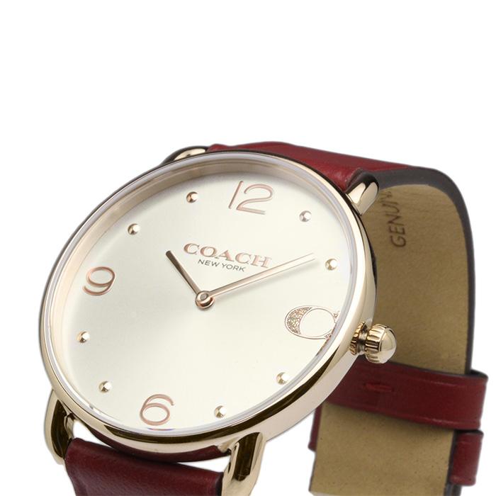 COACH コーチ 腕時計 レディース 革ベルト レザー ローズゴールド
