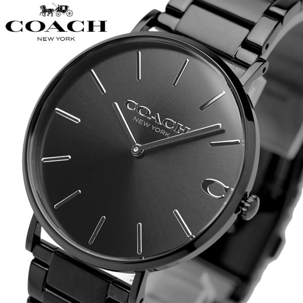 COACH コーチ チャールズ CHALS ブラック メンズ 41mm 腕時計 ウォッチ カジュアル ファッション 14602431｜cameron