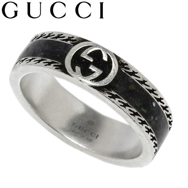 GUCCI グッチ リング 指輪 シルバー インターロッキングG メンズ  