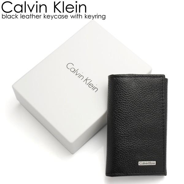 Calvin Klein カルバンクライン メンズ キーケース 後払い手数料無料 シンプル ブランド キーリング ブラック