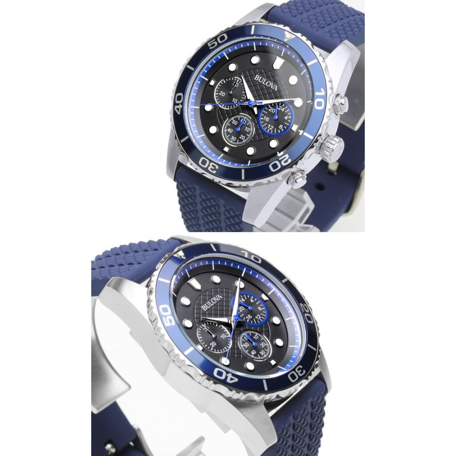 BULOVA】 ブローバ 腕時計 メンズ 男性用 10気圧防水 クロノグラフ 