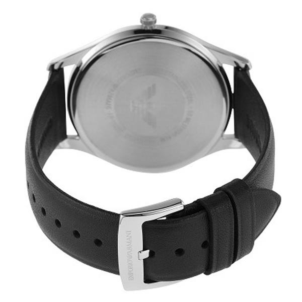 アルマーニ 腕時計 メンズ 革ベルト レザー ブランド 人気 ブラック シルバー ビジネス ギフト エンポリオ アルマーニ EMPORIO ARMANI AR2432