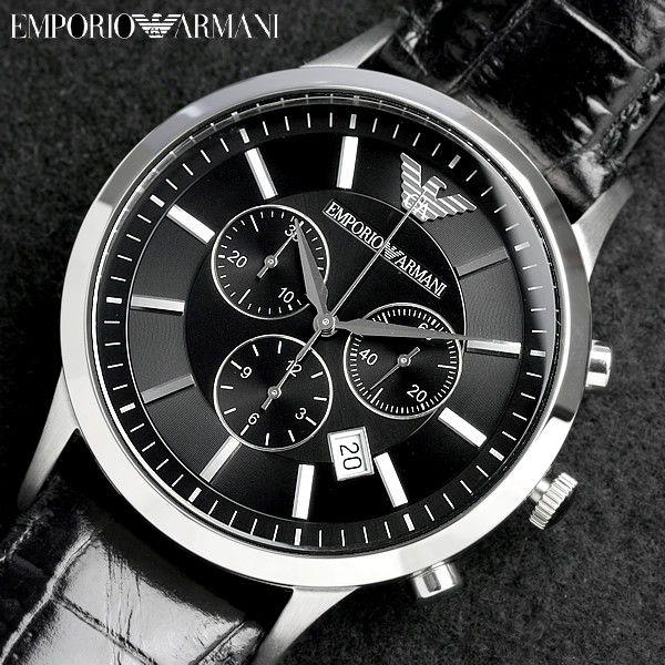 ARMANI EXCHANGE EMPORIO エンポリオアルマーニ クロノグラフ 腕時計