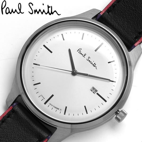 ポールスミス THE CITY WHITE / SPECIAL EDITION Paul Smith（ポール・スミス） 腕時計 メンズ 革ベルト ウォッチ 男性