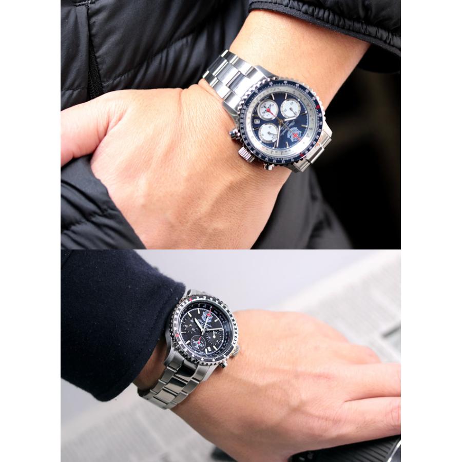 ブルーインパルス Blue Impulse スカイパイロット クロノグラフ 日本製 限定モデル 公式エンブレム製品 ステンレスベルト  父の日 ギフト 航空自衛隊 BIWP002 |  | 05