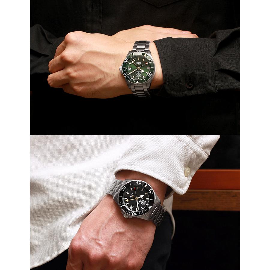 ブルーインパルス 腕時計 メンズ 自動巻き GMT ダイバーズ 日本製 限定