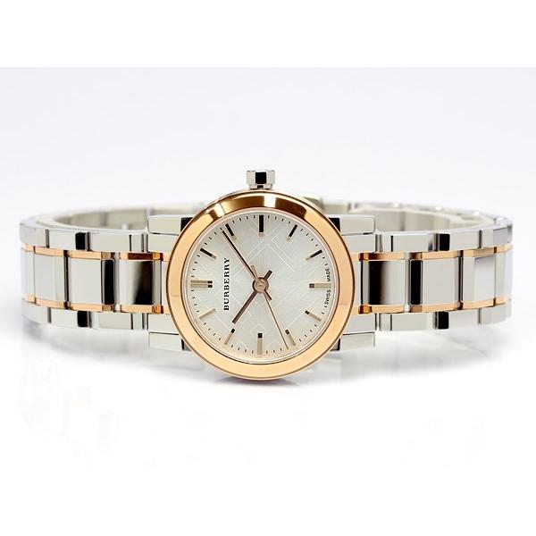 買得 バーバリー レディース 腕時計 シルバー チェック ピンク
