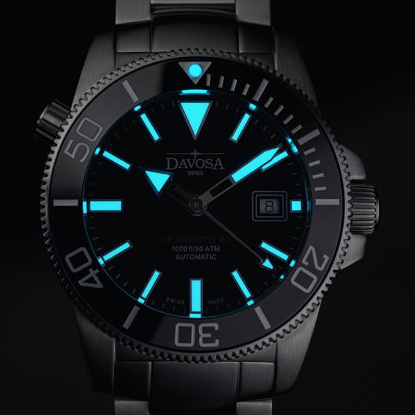 DAVOSA ダボサ 腕時計 メンズ 自動巻き ダイバーズウォッチ アルゴノーティック 300m防水 スイス製 ブランド オートマチック ブラック 9827069 Seestern Sugess Titaniumn S430.2130.01 Genuine Professional 20ATM Diver Limited Edition Mens Sport Watch
