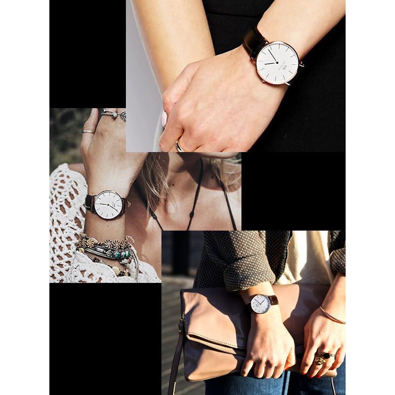 Daniel Wellington ダニエルウェリントン 腕時計 ペアウォッチ 40mm×36mm 本革レザー Classic クラシック 人気 ブランド メンズ レディース 2本セット 爆買 | Daniel Wellington | 04