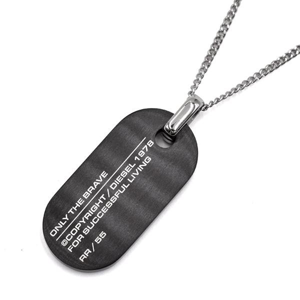 DIESEL（ディーゼル） ネックレス ドッグタグ ペンダント アクセサリー