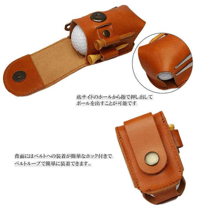 日本製 ゴルフボールケース ホルダー メンズ 本革 牛革 栃木レザー ポーチ 収納 ティー ボール コンペ 景品 国産 プレゼント golfballcase03 超PayPay祭 |  | 09