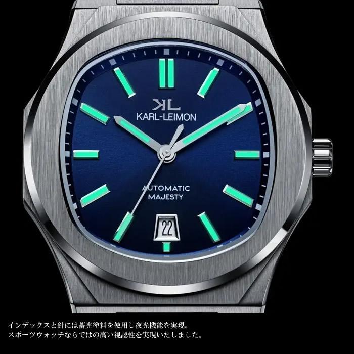 国内正規品 カルレイモン KARL-LEIMON 日本製 腕時計 メンズ ラグスポ