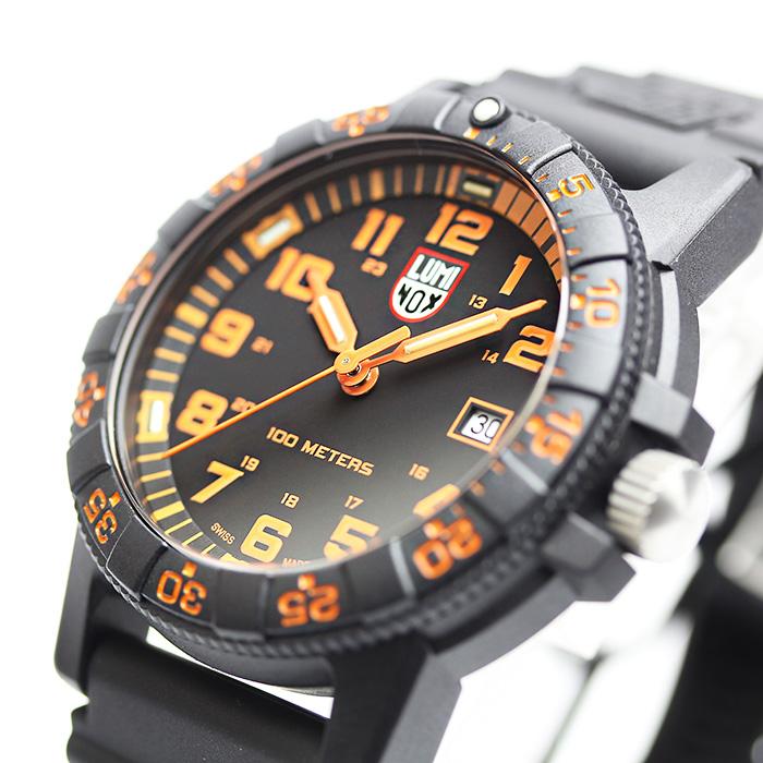 ルミノックス　かラーマーク　Luminox 3080シリーズ ブラック/オレンジ 楽天市場】LUMINOX ルミノックス クロノグラフ カラーマークシリーズ