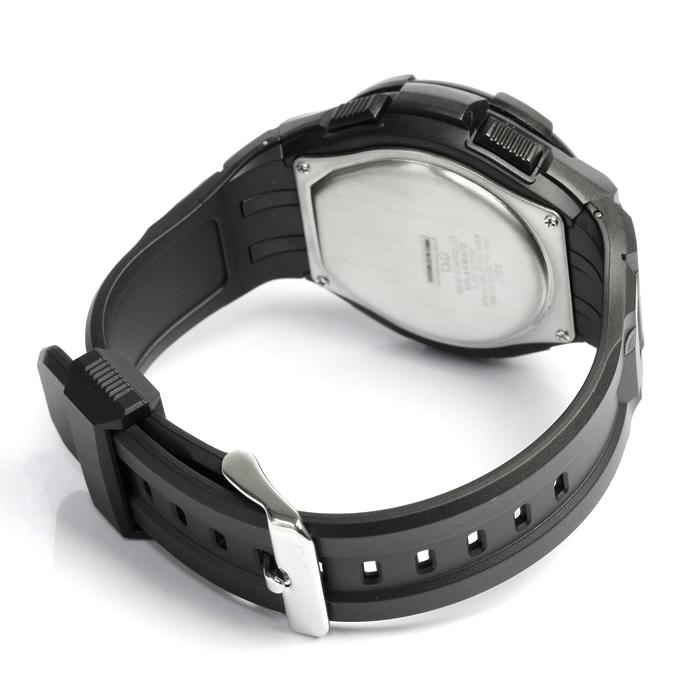 Q&Q電波ソーラー電源 ラバーベルト 時計 2色セット CITIZEN 腕時計 メンズ 電波 ソーラー シチズン Q&Q 電波時計 10