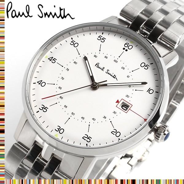 超大特価 ポールスミス Paul Smith ゲージ Gauge クオーツ メンズ 腕時計 ホワイト メタル P 最新の激安 Www Bynice Mu