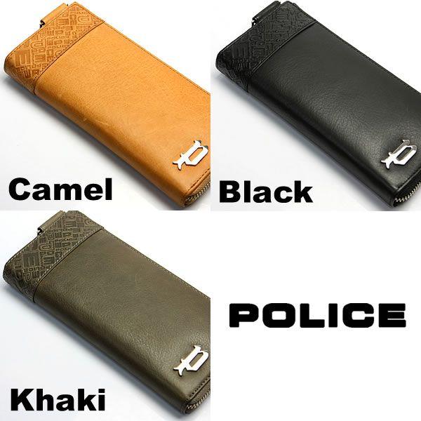 Police ポリス 財布 メンズ 牛革 ロングウォレット ヌメ革 ラウンドファスナー Pa 腕時計 財布 バッグのcameron 通販 Yahoo ショッピング