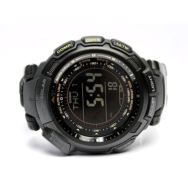 カシオ CASIO PRO TREK プロトレック 腕時計 タフソーラー トリプルセンサー ブラック PRG-110Y-1 カシオ CASIO PRO TREK プロトレック 腕時計 タフソーラー トリプルセンサー PRG 110Y ウレタン樹脂