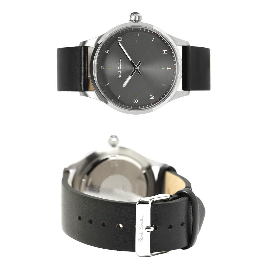 Paul Smith ブラックレザーバンド時計　保証書付き Paul Smith ポールスミス 腕時計 メンズ 革ベルト 41mm レザー