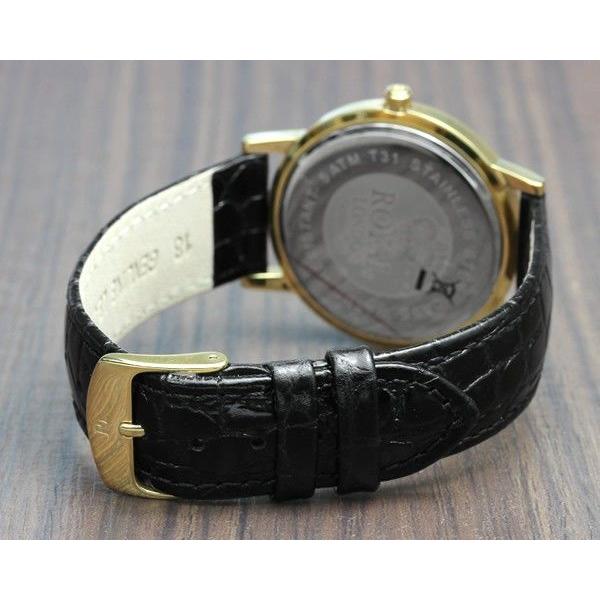 代引不可 Royal London ロイヤルロンドン メンズ腕時計 アイボリー ゴールド ブラックレザー 40000 04 気質アップ Centrodeladultomayor Com Uy