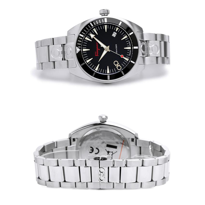 SalvatoreFerragamo サルヴァトーレフェラガモ 腕時計 メンズ ブランド ステンレス ナイロンベルト 付け替え可能 シルバー  プレゼント sfmg00121