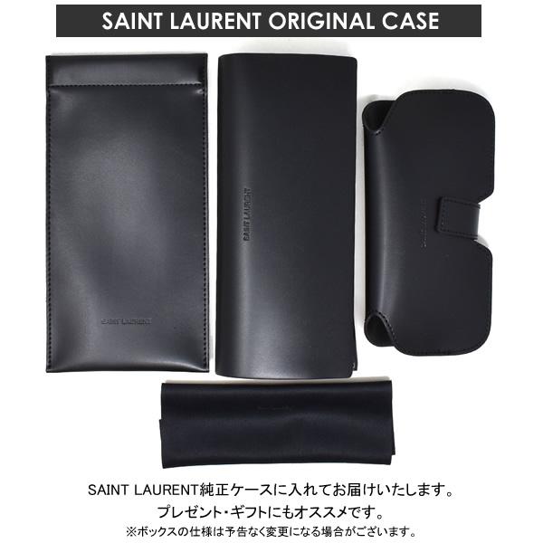 サンローラン サングラス メンズ レディース ウェリントン UVカット ユニセックス メガネ ケース付 SAINT LAURENT アジアンフィット SL488K-002｜cameron｜04