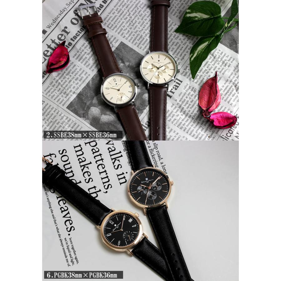 ペアウォッチ サルバトーレマーラ 腕時計 メンズ レディース 革ベルト レザー 36mm 38mm ウォッチ ブランド 人気 シンプル Salvatore Marra ギフト 2本セット 38mmモデル ペアウォッチ サルバトーレマーラ 腕時計 メンズ レディース 革ベルト レザー 36mm 38mm ウォッチ ブランド 人気 シンプル Salvatore Marra ギフト 2本セット リューズ含まず 手首周り：最小約14cm 最大約19cm 重さ：約38g