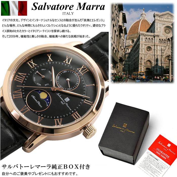 Salvatore Marra サルバトーレマーラ ムーンフェイズ 腕時計 メンズ 限定モデル 革ベルト レザー ブランド SM21106｜cameron｜17