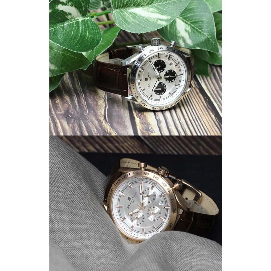 【美品＊稼動品】サルバトーレマーラ　メンズ　腕時計　デイトカレンダー　スモセコ 美品＊稼動品】サルバトーレマーラ メンズ 腕時計 デイト