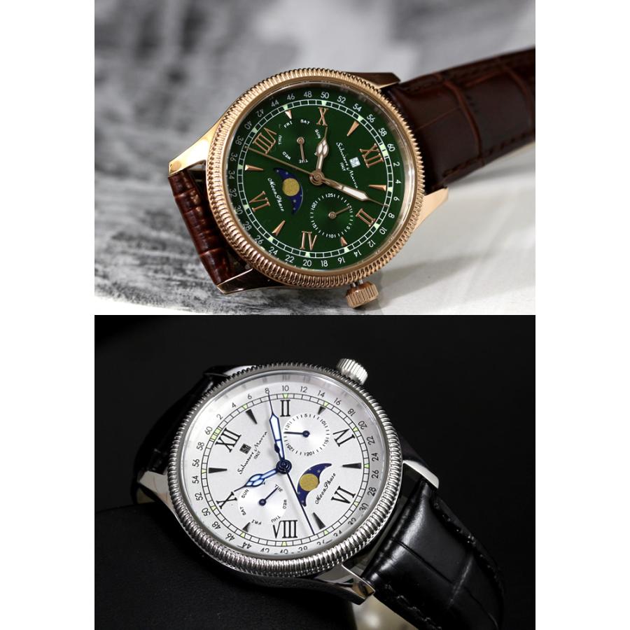 サルバトーレ・マーラ（SALVATORE MARRA） ムーンフェイズ 腕時計 38mm